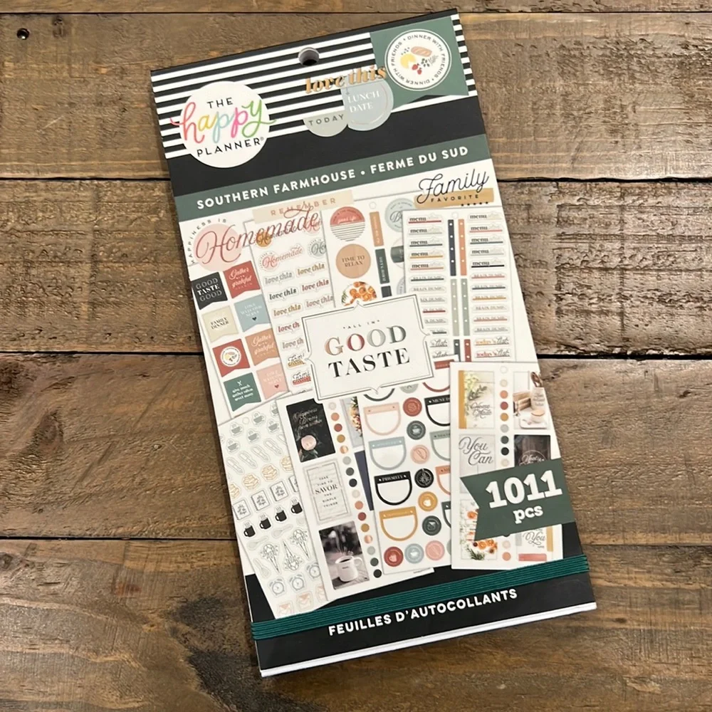 The Happy Planner Southern Farmhouse sticker sheets